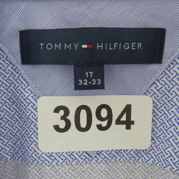 Tommy Hilfiger* Men's Long Sleeve Button Down Curved Hem BOHO Shirt~ Size 17" - Picture 3 of 12